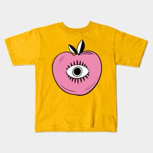 Apple with eye Kids T-Shirt